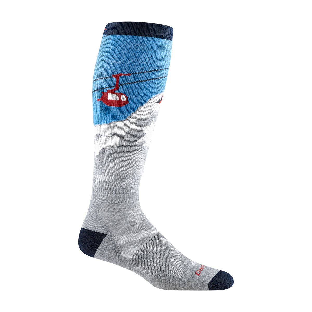 Darn Tough Vermont Mens Heady Yeti OTC Midweight with Cushion