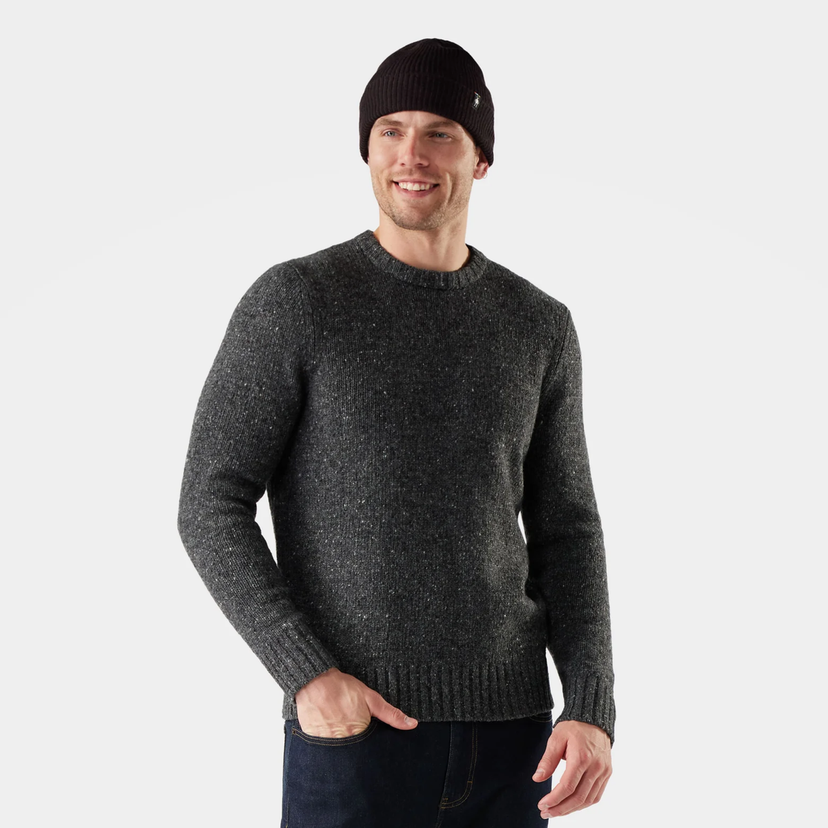 Smartwool Mens Heavy Crew Sweater- Charcoal Heather