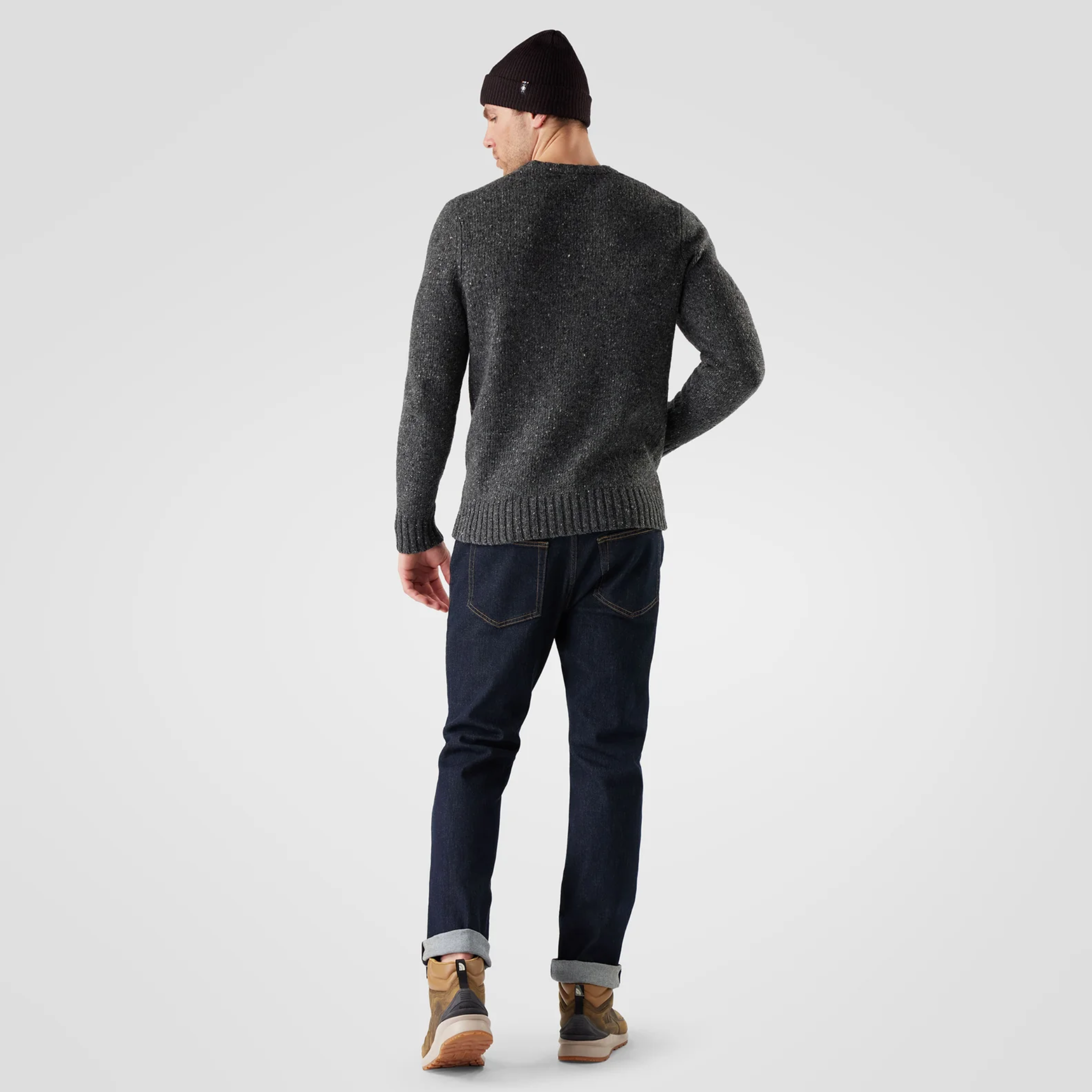 Smartwool Mens Heavy Crew Sweater- Charcoal Heather