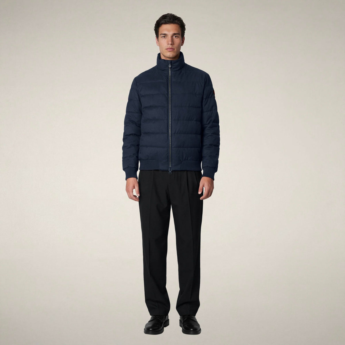 Save The Duck Mens Herbie Jacket FLAN23 - Navy Blue Melange