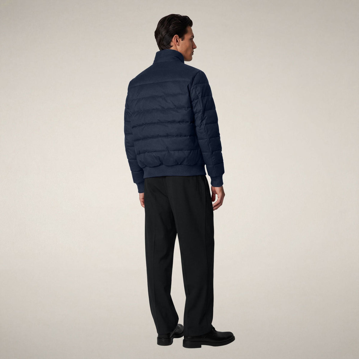 Save The Duck Mens Herbie Jacket FLAN23 - Navy Blue Melange