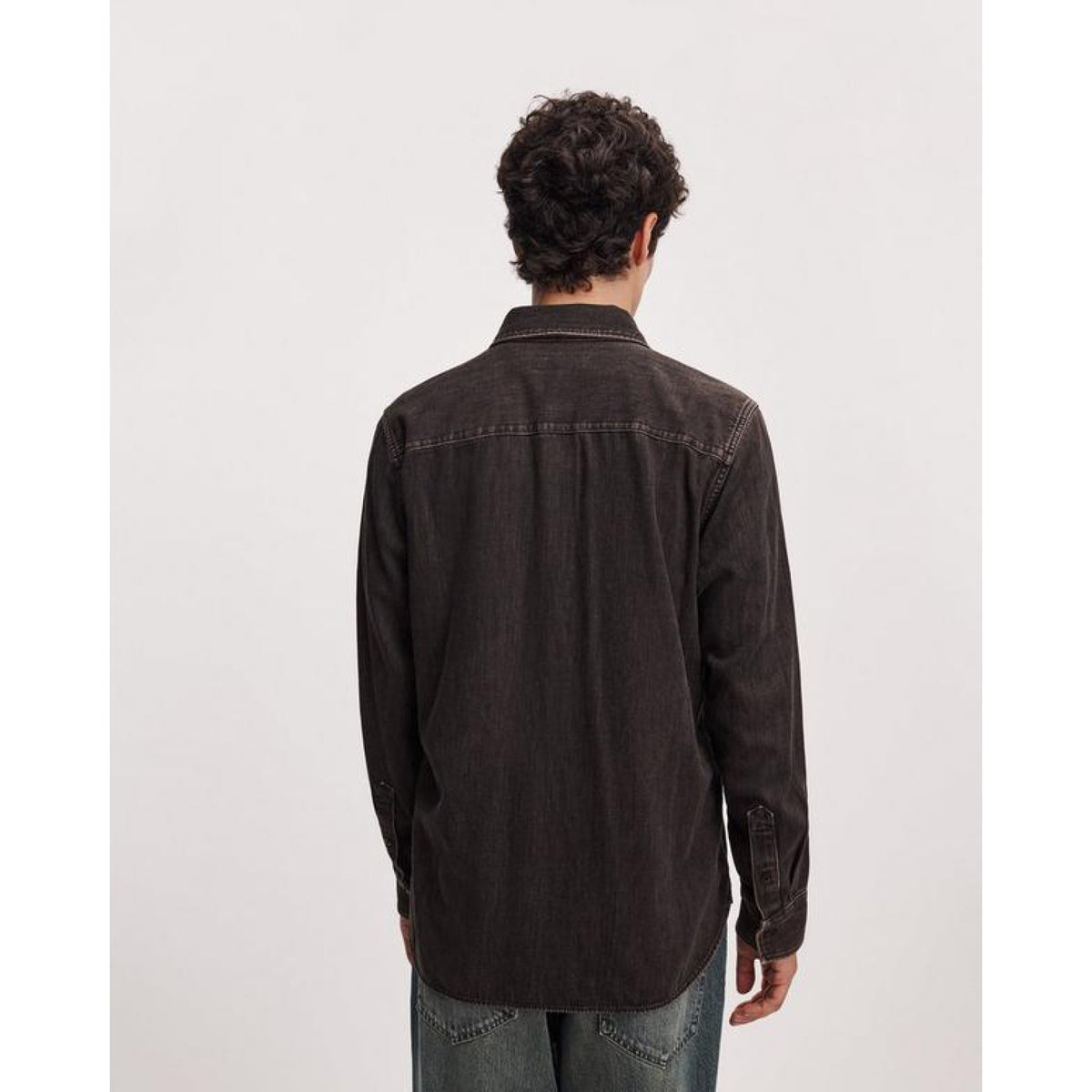 Rag And Bone Mens Infuse Denim Cpo Shirt in Brnbk-Brnbk