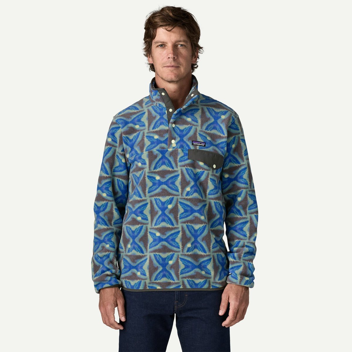 Patagonia Mens LW Synch Snap-T P/O F26 - DFGY_Deep Freeze: Forge Grey