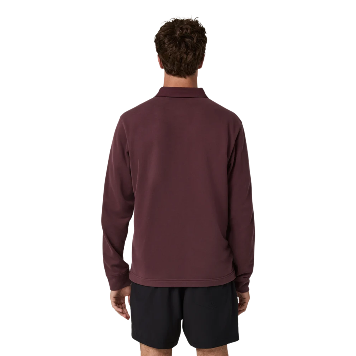 Vuori Mens L/S Cypress Rugby-Boysenberry