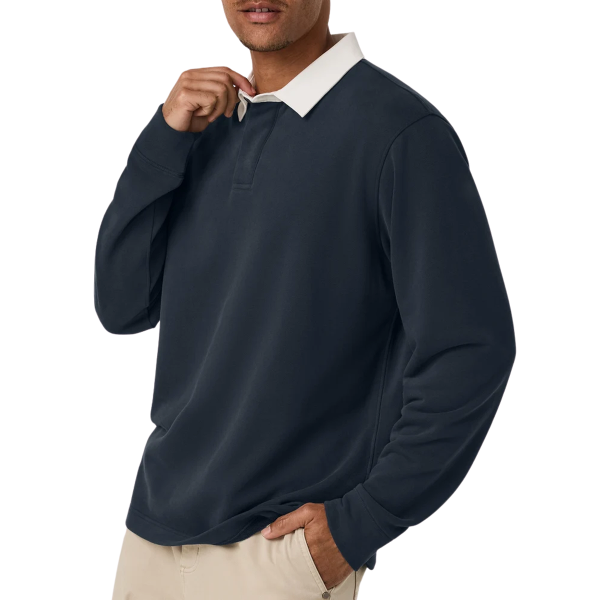 Vuori Mens L/S Cypress Rugby-Navy