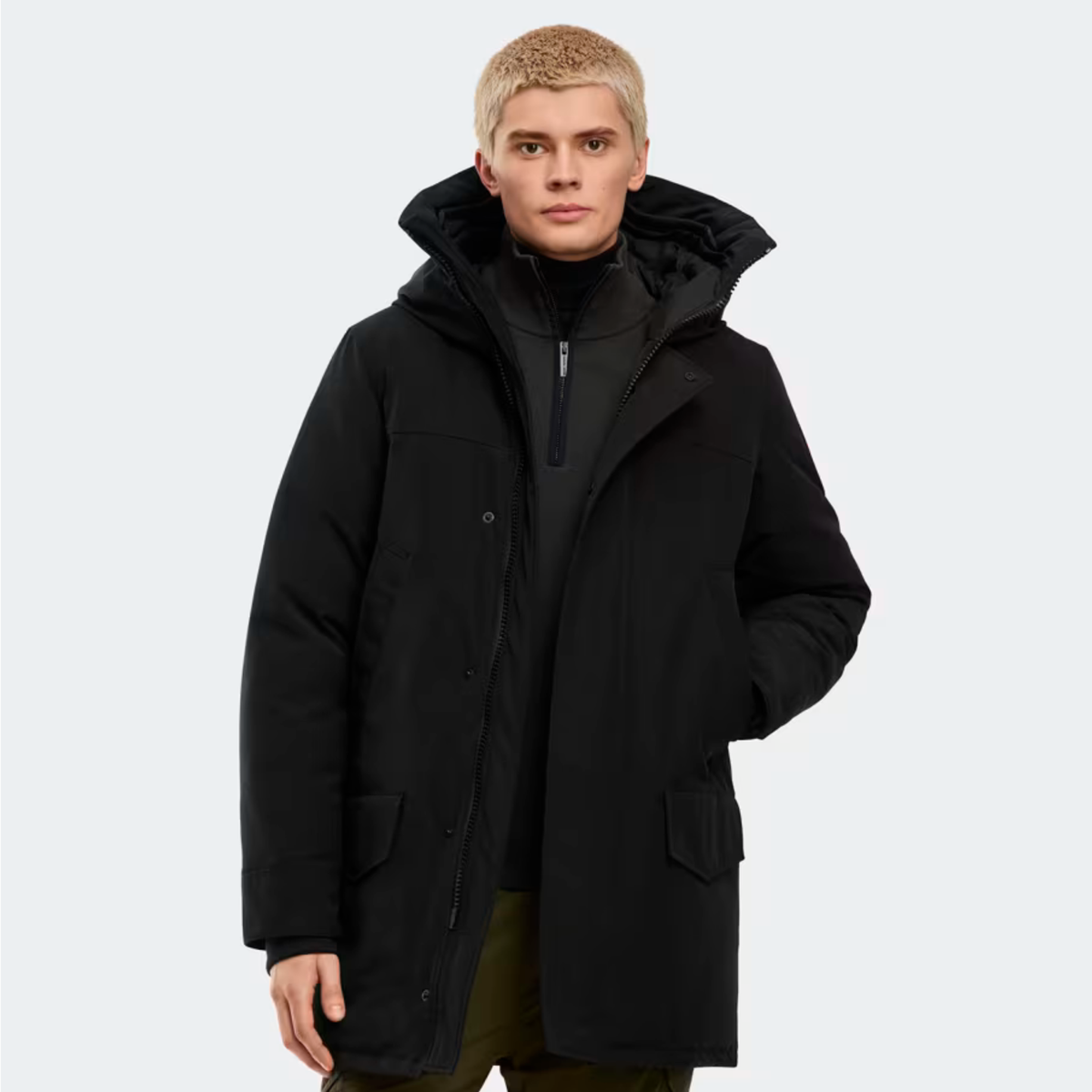 Canada Goose Mens Langford Parka - Core Reset-Black