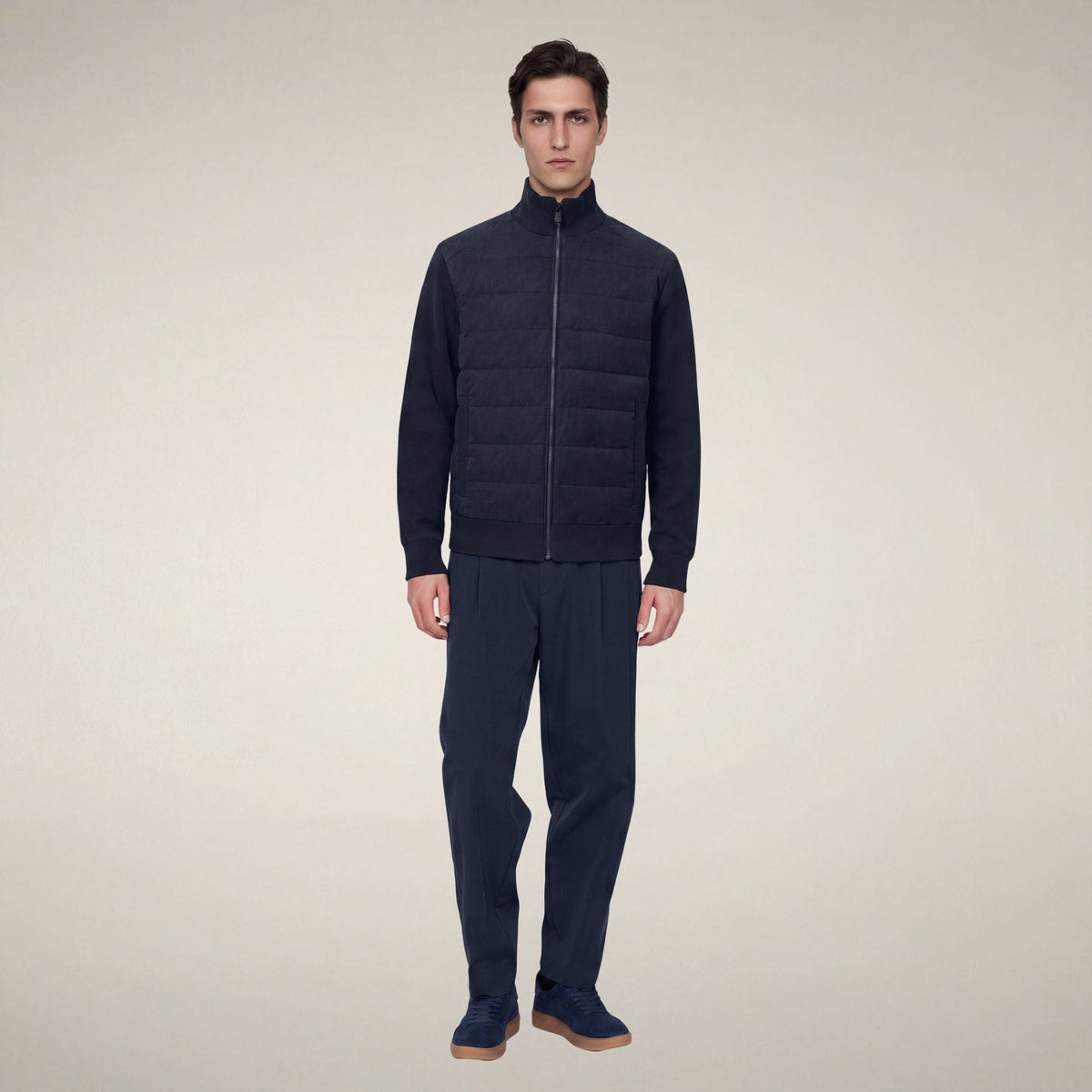 Save The Duck Mens Lasse Jacket FLIN23 - Navy Blue Melange