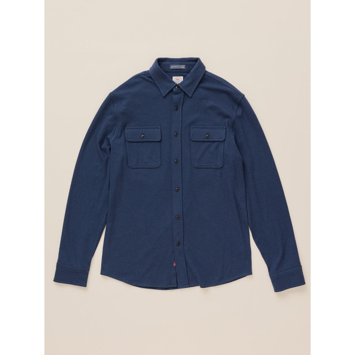 Faherty Mens Legend Sweater Shirt C - Brighton Navy Twill