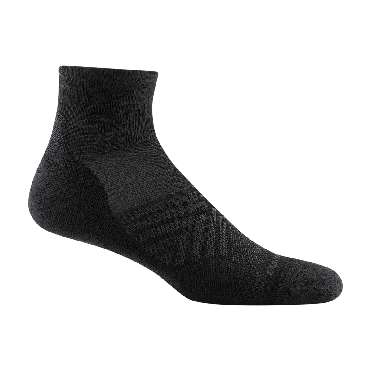 Darn Tough Vermont Mens Light Hiker No Show Lightweight with Cushion-Black
