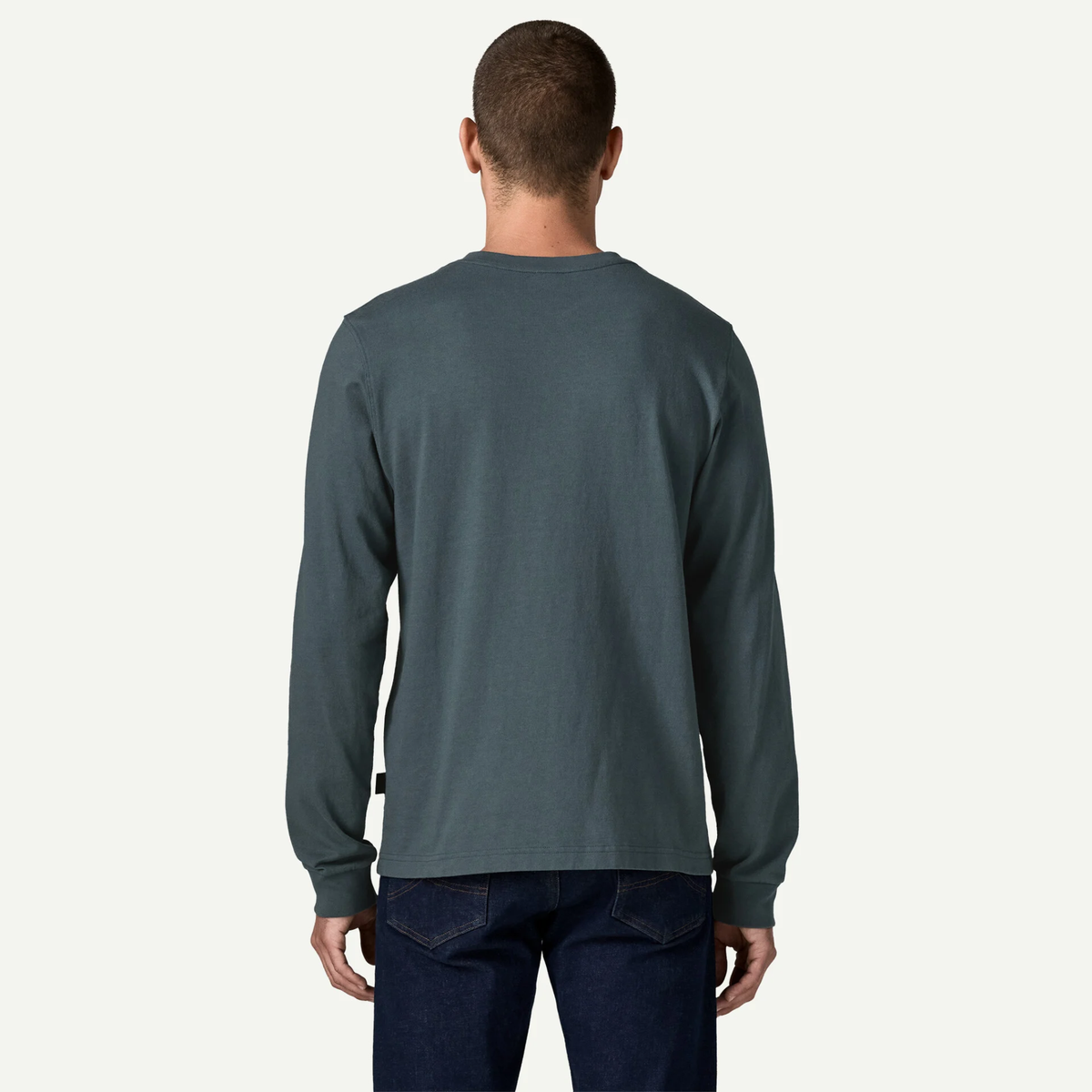 Patagonia Mens Long Sleeves Henley Shirt-Summit Blue