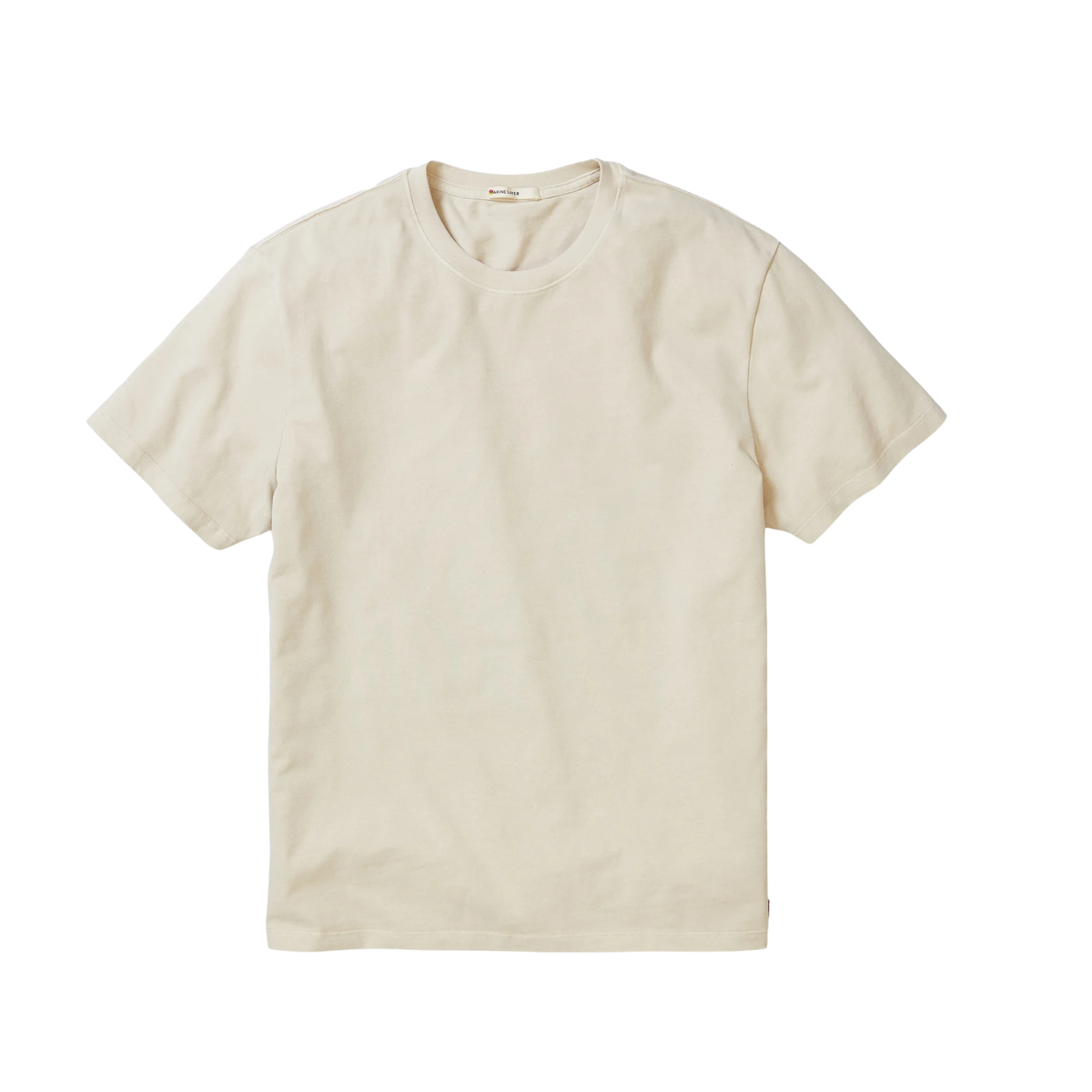 Marine Layer Mens Luxe 250 Relaxed Tee - Whitecap