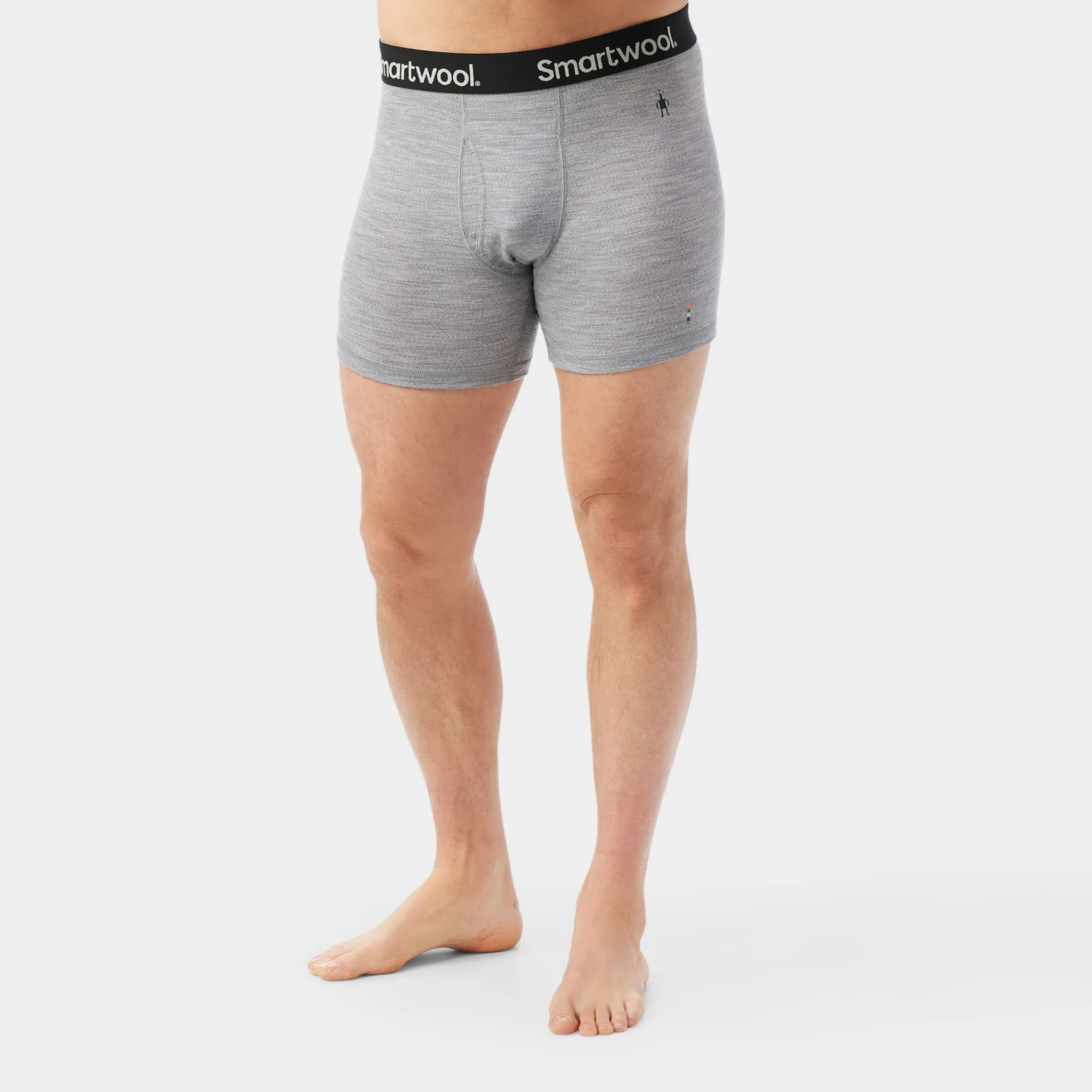 Smartwool Mens Merino Boxer Brief Boxed-Light Gray Heather