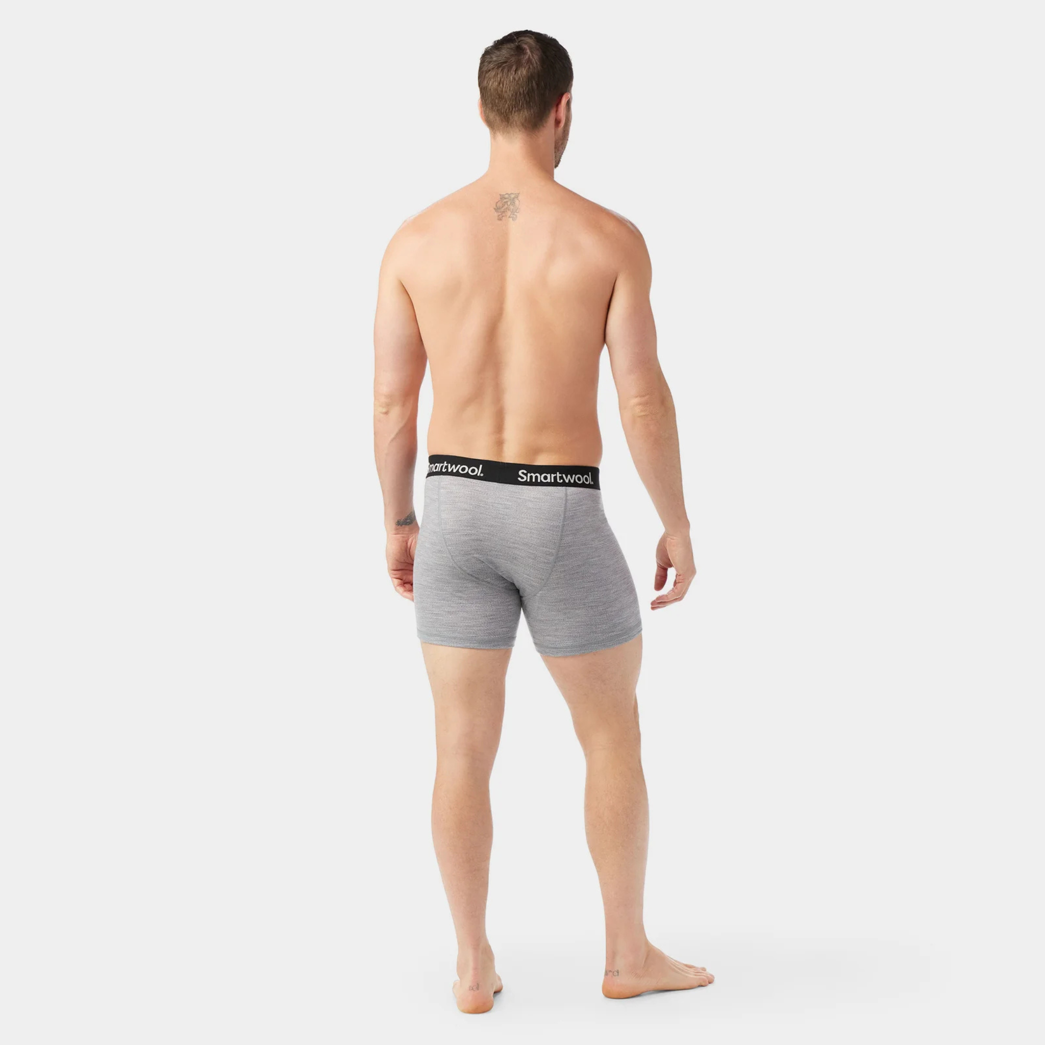 Smartwool Mens Merino Boxer Brief Boxed-Light Gray Heather