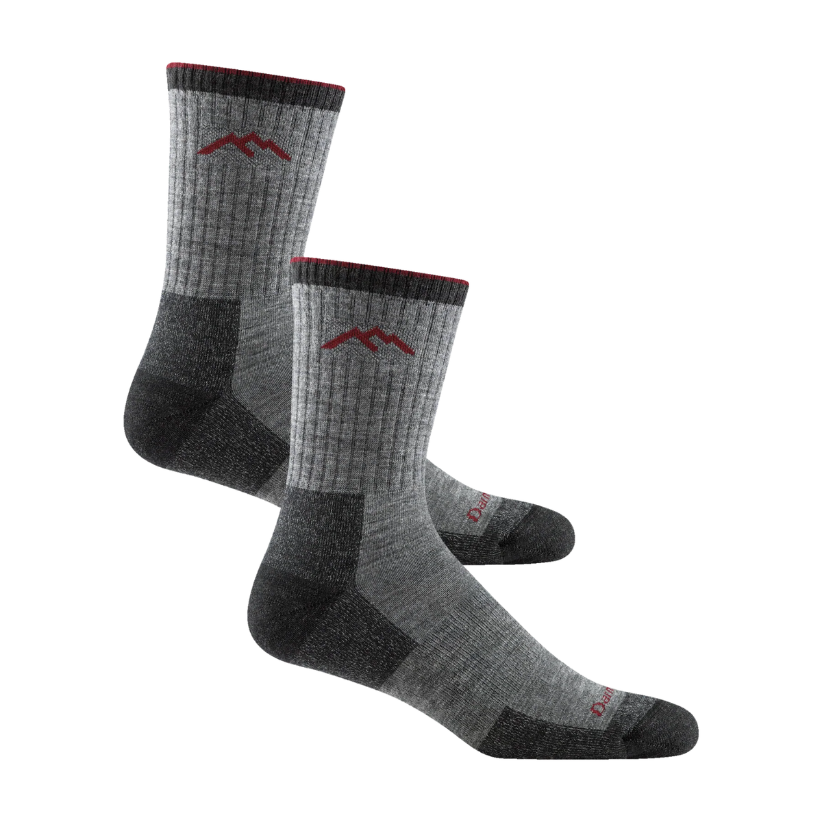 Darn Tough Mens Merino Wool Micro Crew Cushion-Charcoal
