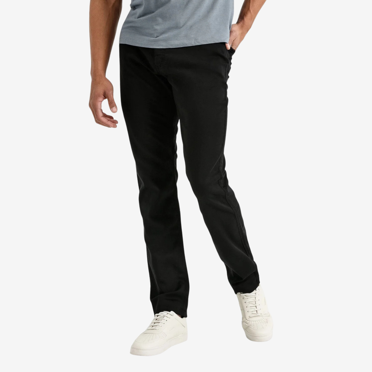 Duer Mens  No Sweat Athletic Taper-Black