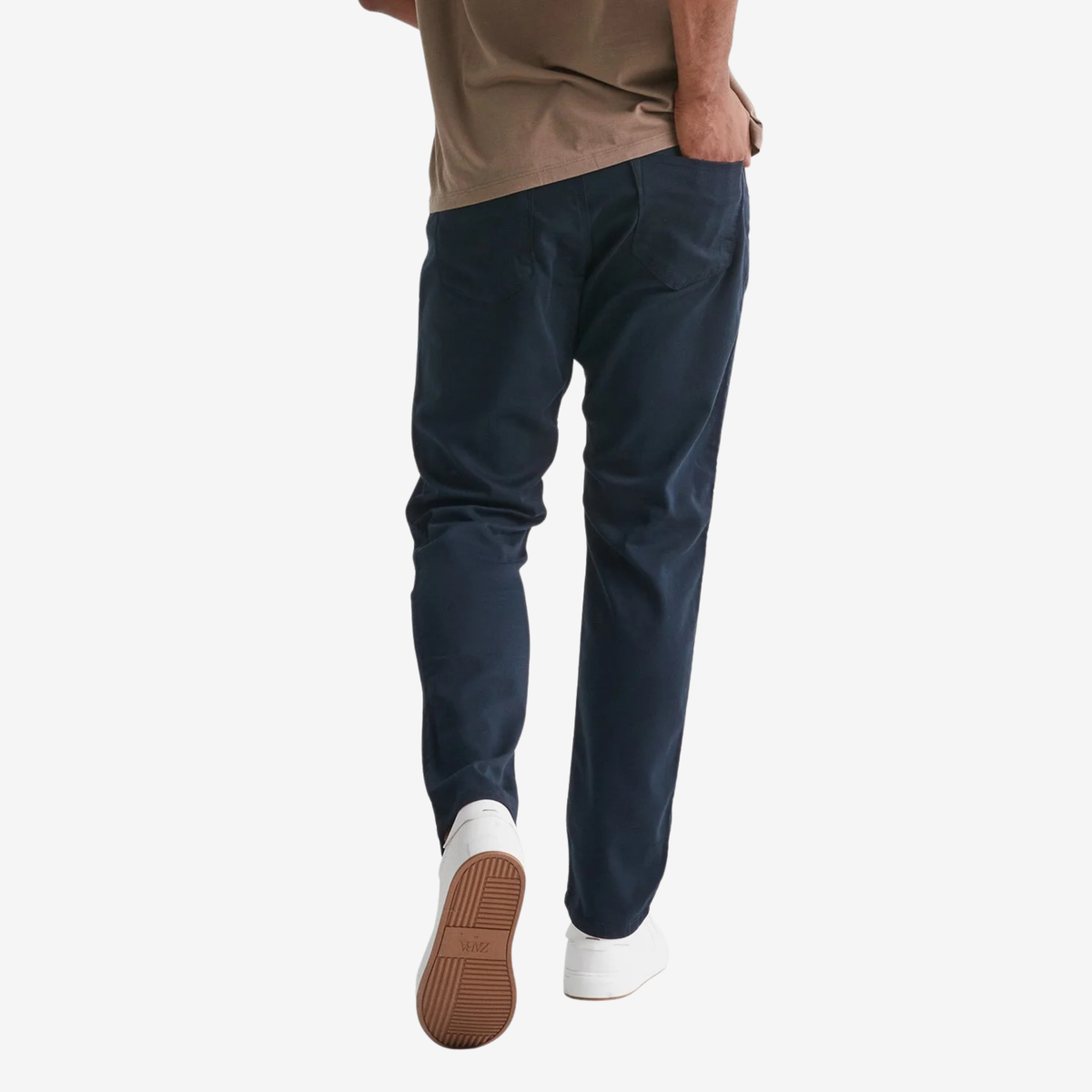 Duer Mens  No Sweat Athletic Taper-Navy