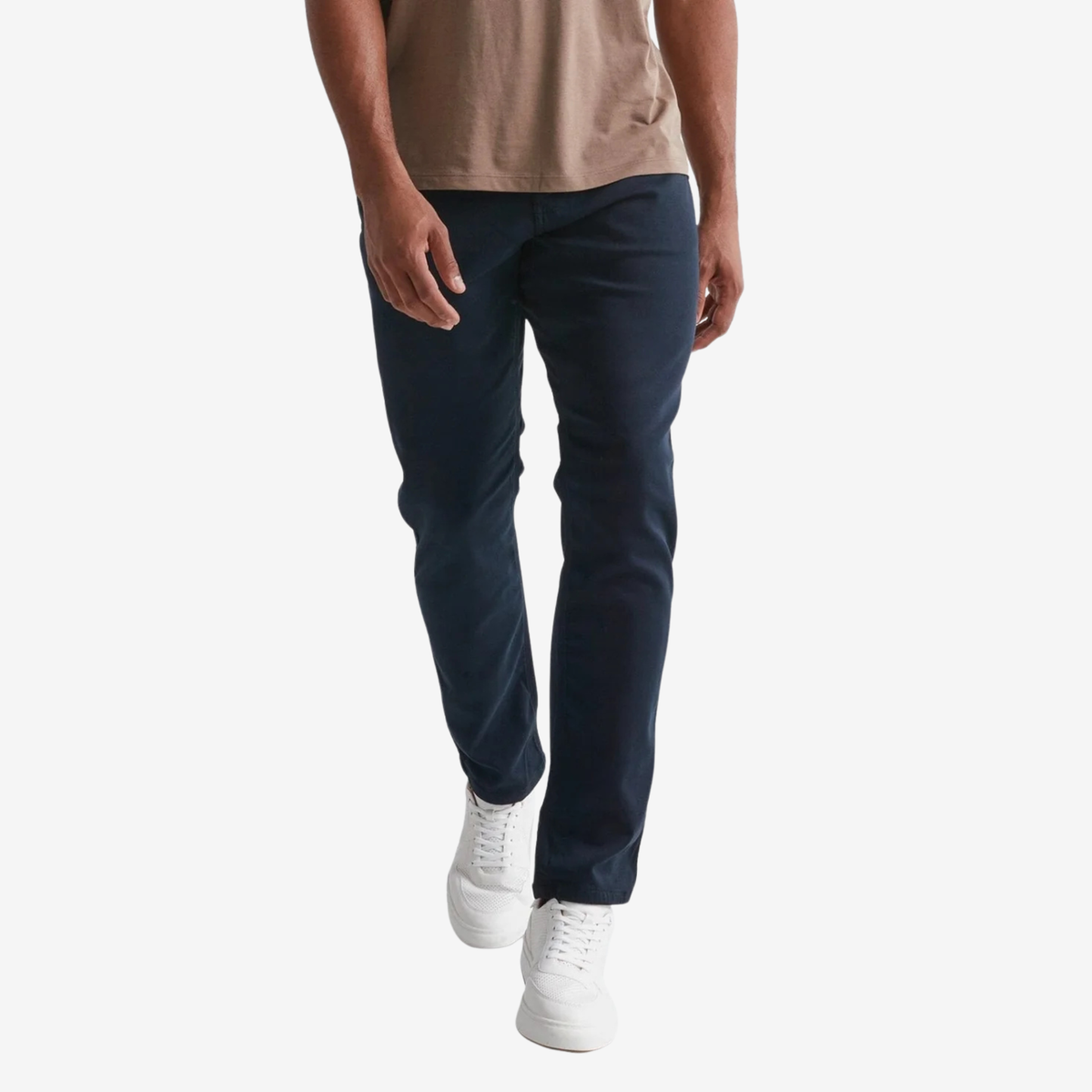 Duer Mens  No Sweat Athletic Taper-Navy