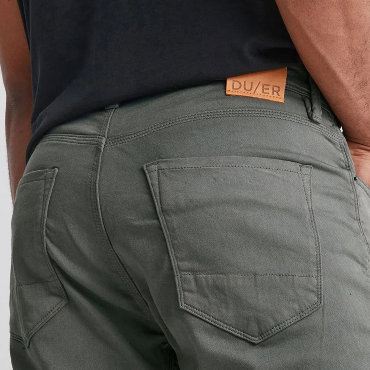 Duer Mens  No Sweat Athletic Taper-Gull