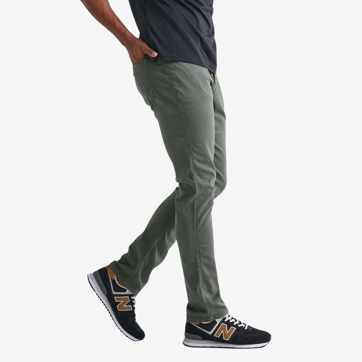 Duer Mens  No Sweat Athletic Taper-Gull