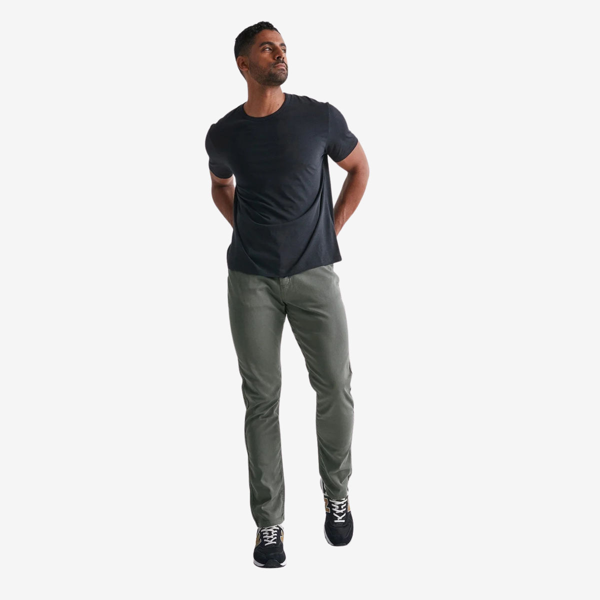 Duer Mens  No Sweat Athletic Taper-Gull