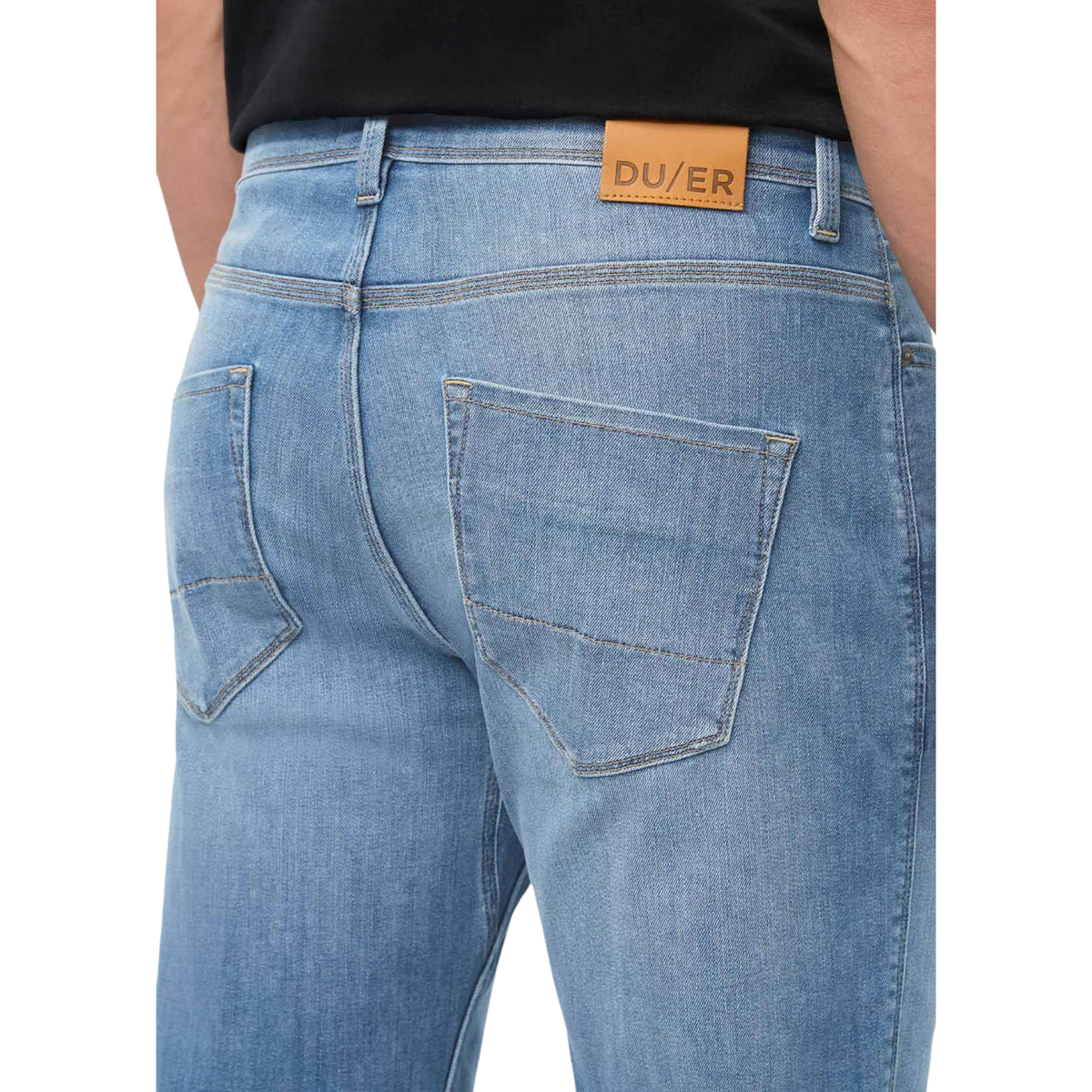 Duer Mens Performance Denim Relaxed Taper-Vintage Cascade 
