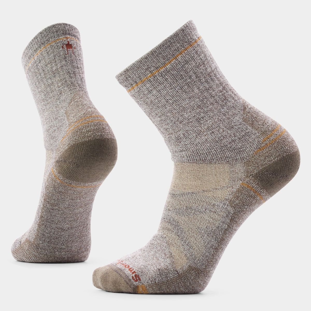 Smartwool Mens Performance Hike Full Cushion Crew - Taupe-Natural Marl