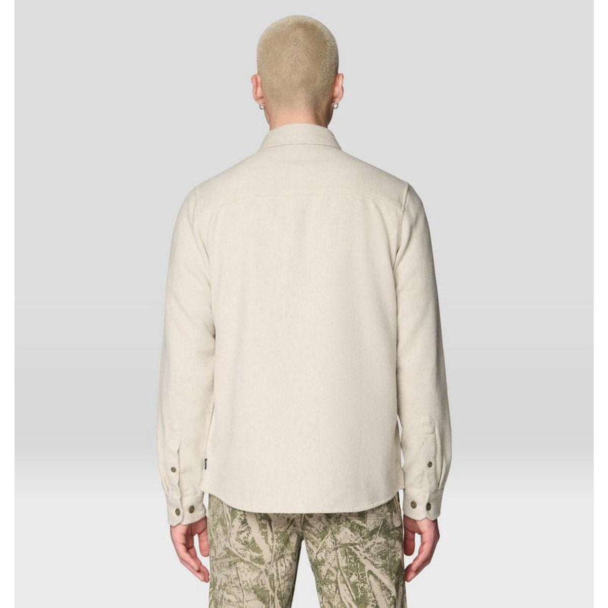 Mountain Hardwear Mens Plusher Long Sleeve Shirt - Stone Melange