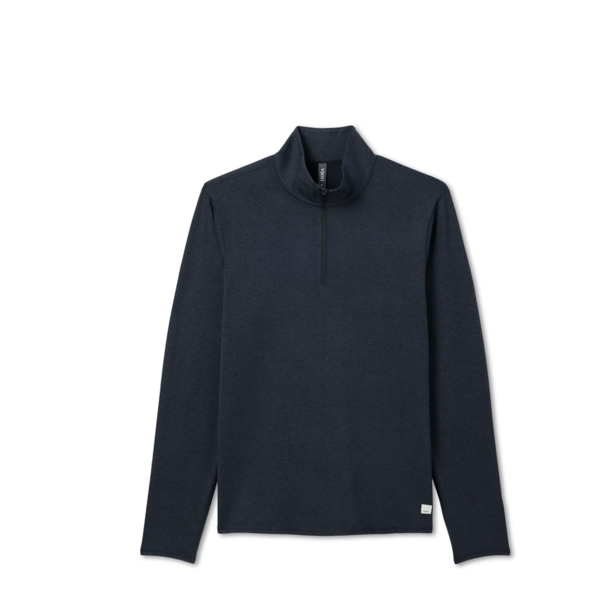 Vuori Mens Ponto 1/2 Zip Mock Neck-Hemlock Heather