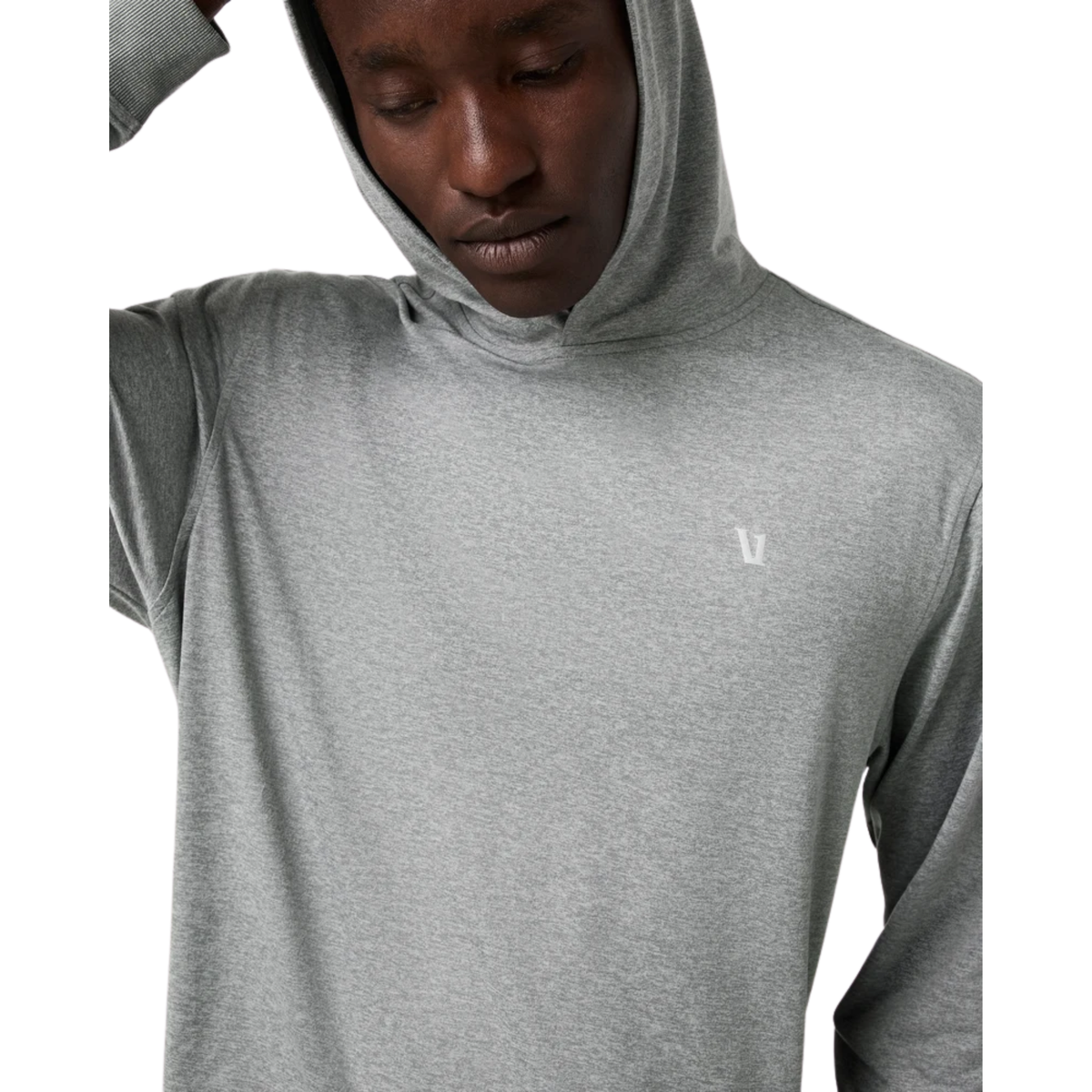 Vuori Mens Ponto Pullover Hoodie-Grey Heather
