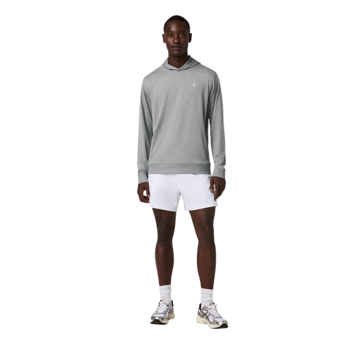 Vuori Mens Ponto Pullover Hoodie-Grey Heather