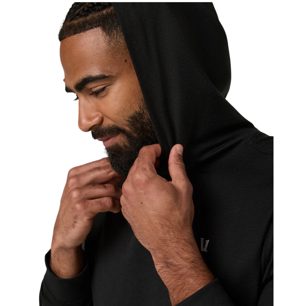 Vuori Mens Ponto Pullover Hoodie-
Black Heather