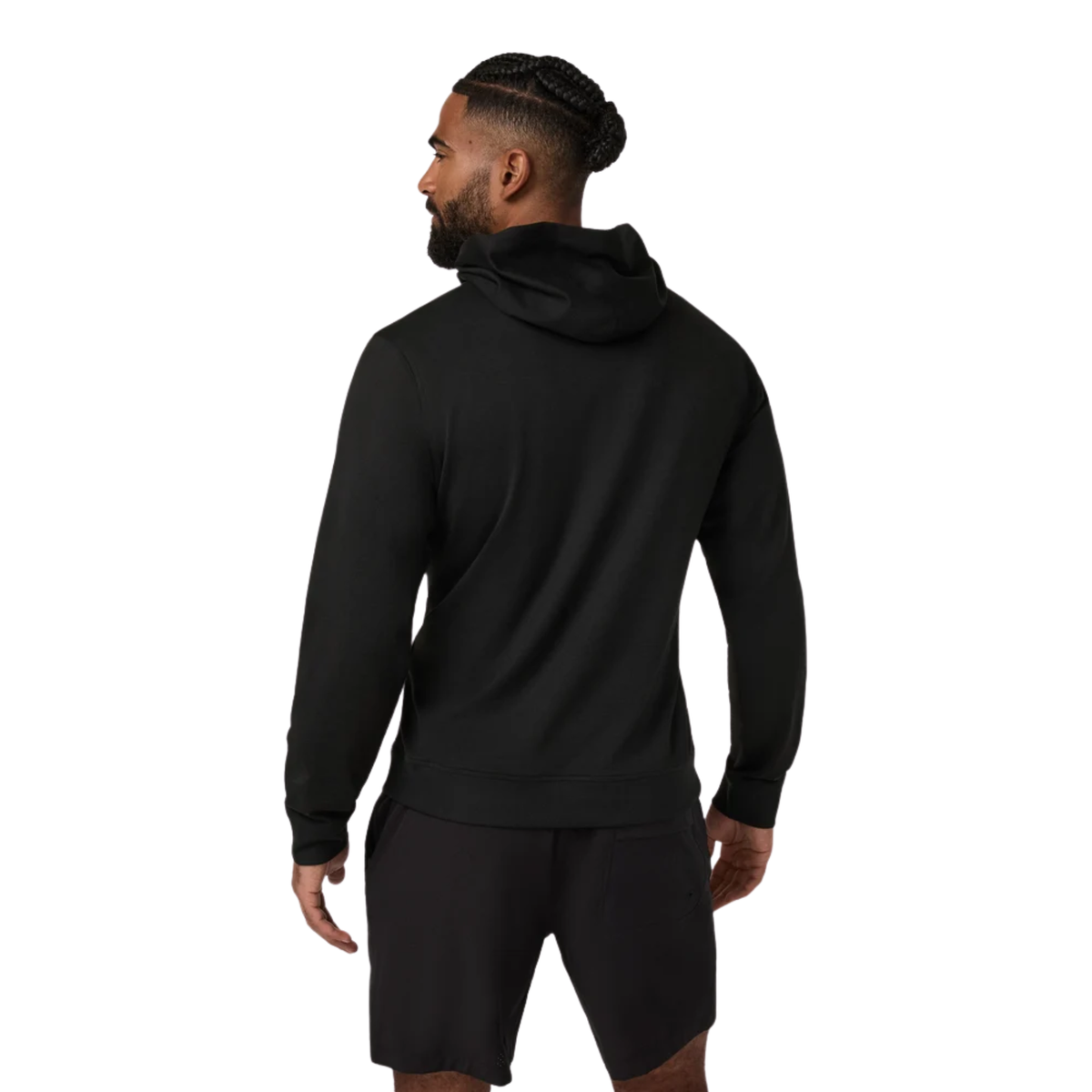 Vuori Mens Ponto Pullover Hoodie-
Black Heather