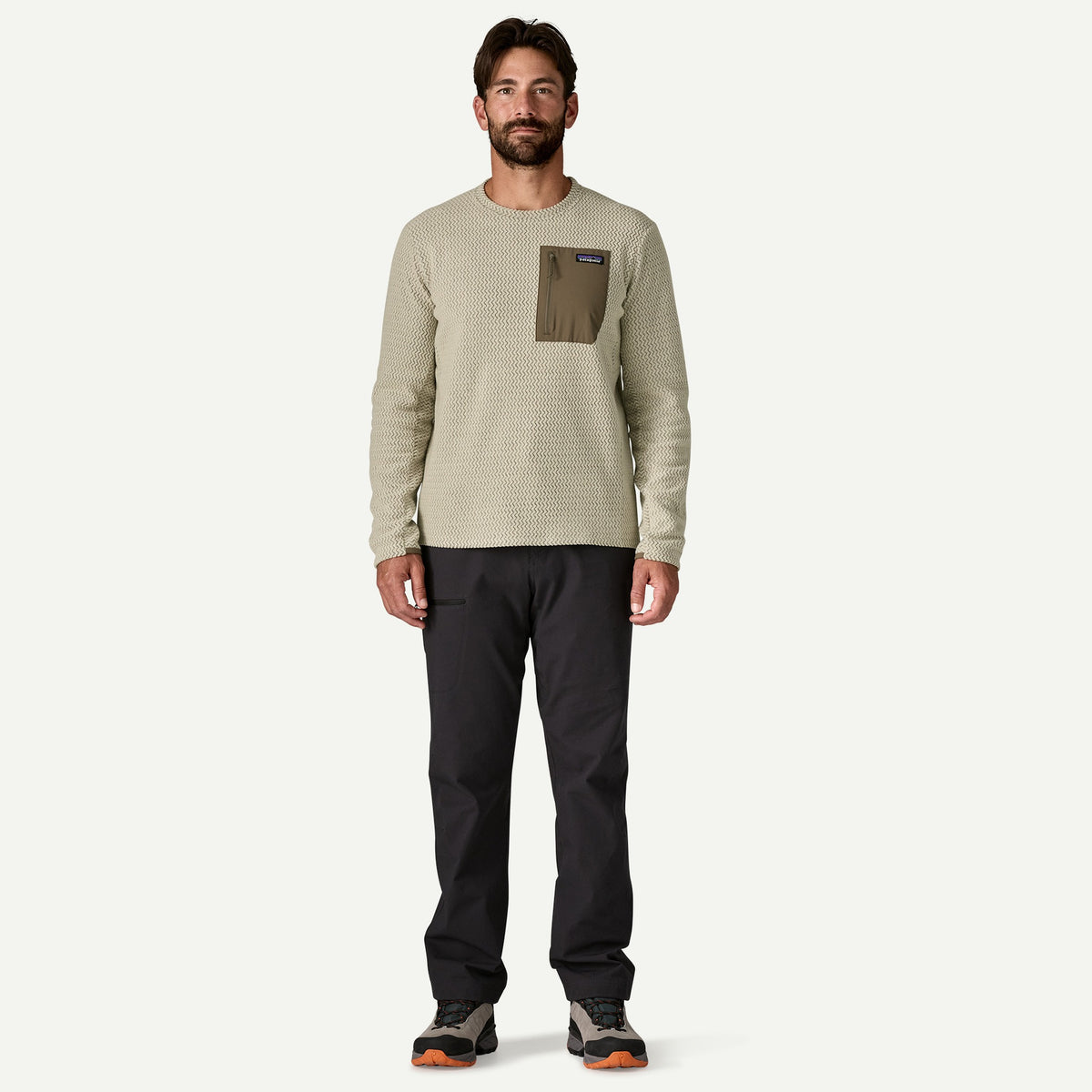 Patagonia Mens R1 Air Crew F26 - PLCN_Pelican