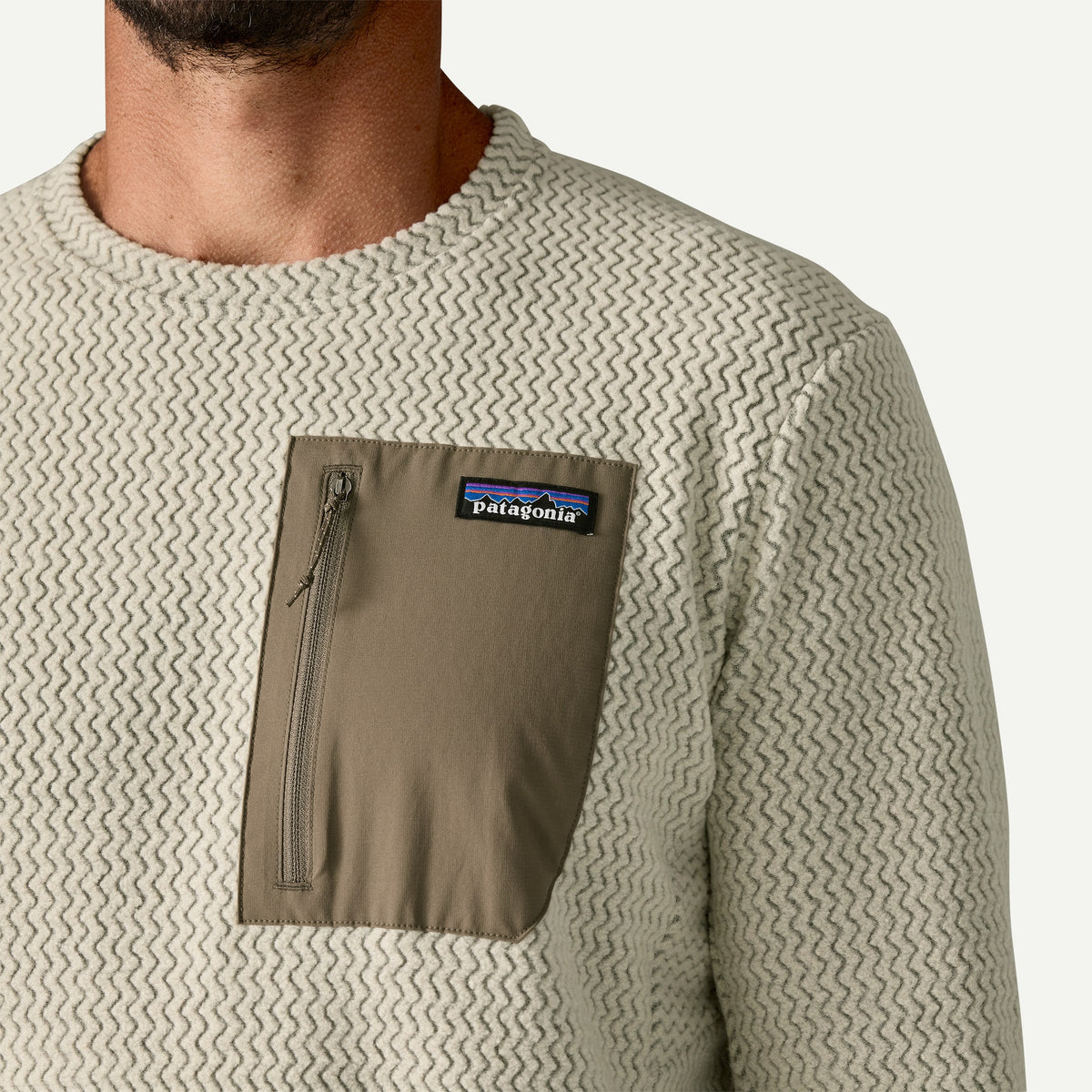 Patagonia Mens R1 Air Crew F26 - PLCN_Pelican
