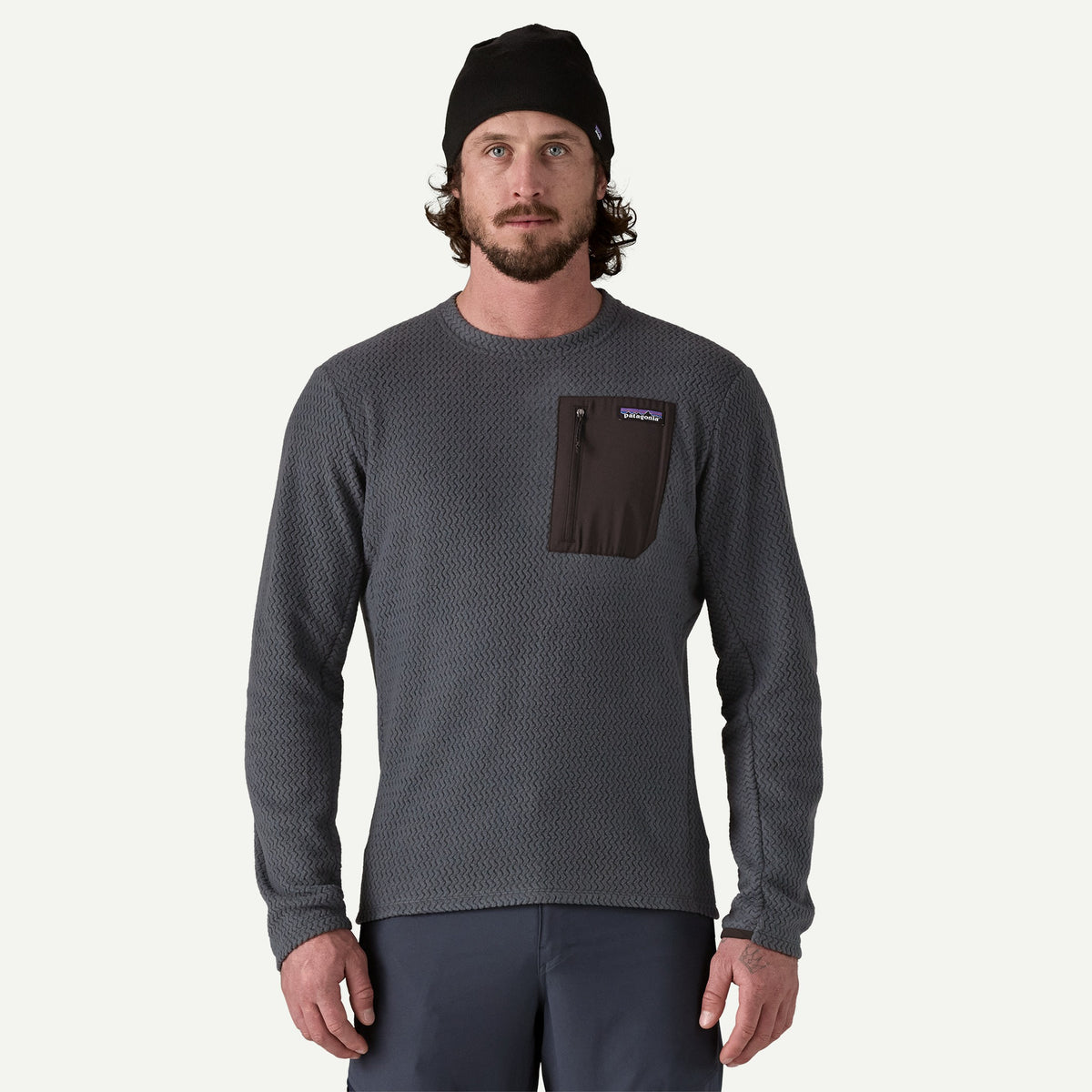 Patagonia Mens R1 Air Crew F26 - SMDB_Smolder Blue