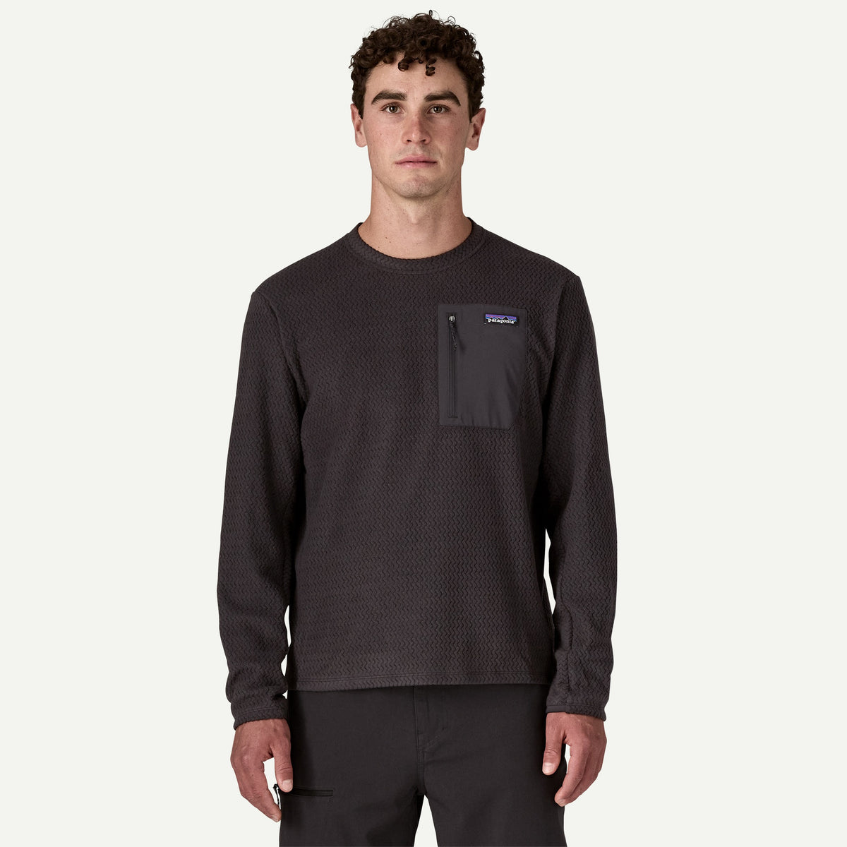 Patagonia Mens R1 Air Crew F26 - BLK_Black