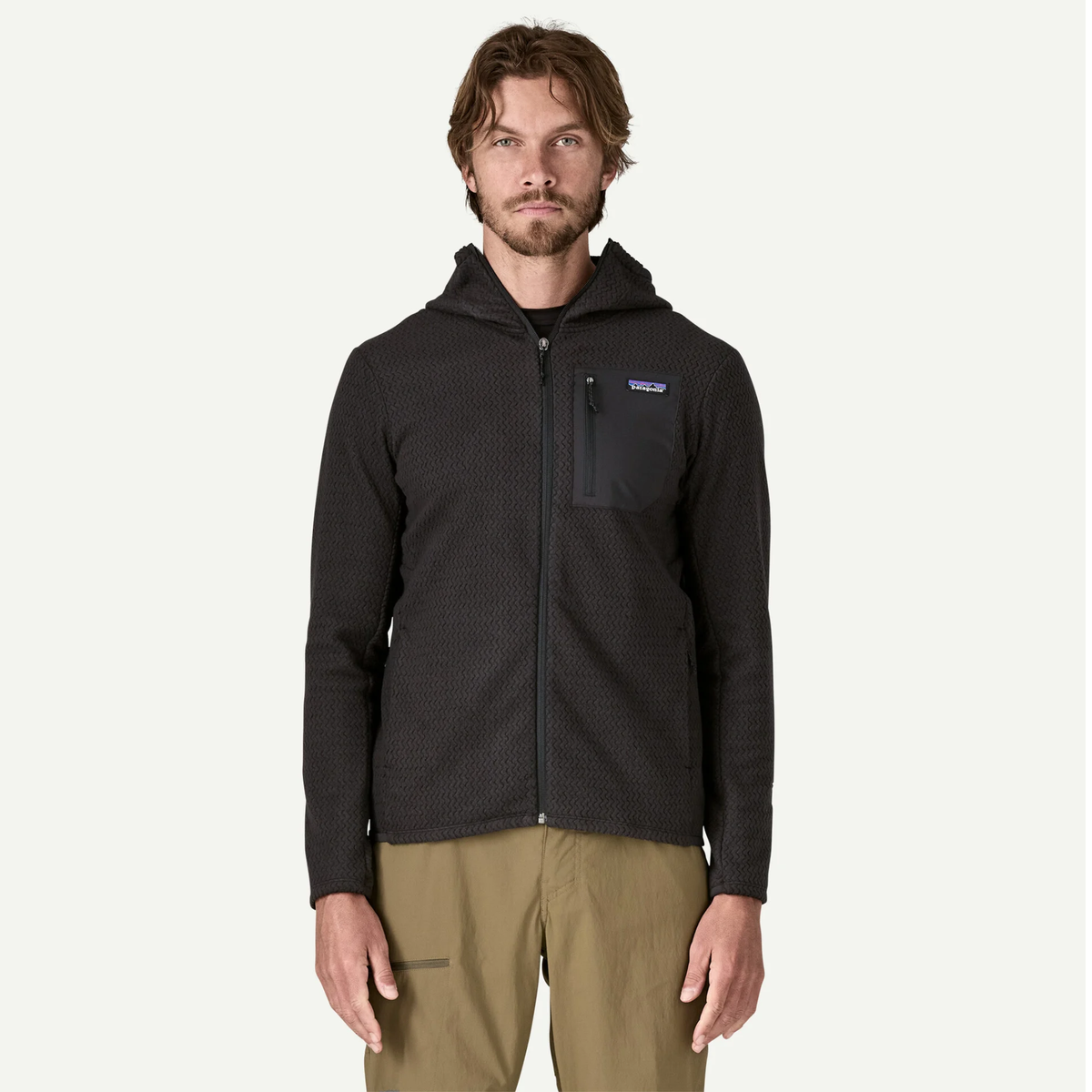 Patagonia Mens R1 Air Full-Zip Hoody-Black