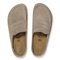 Birkenstock Mens Regular Naples Wrapped in Suede Taupe