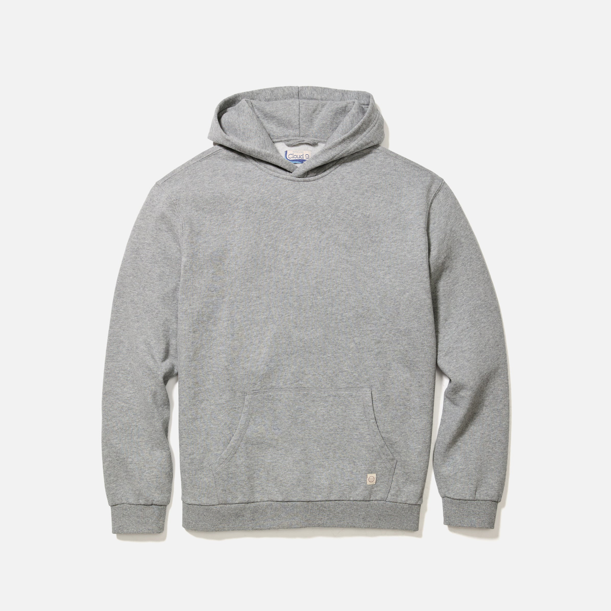 Marine Layer Mens Relaxed Cloud 9 Fleece Hoodie in Mid Heather Grey-Mid Heather Grey