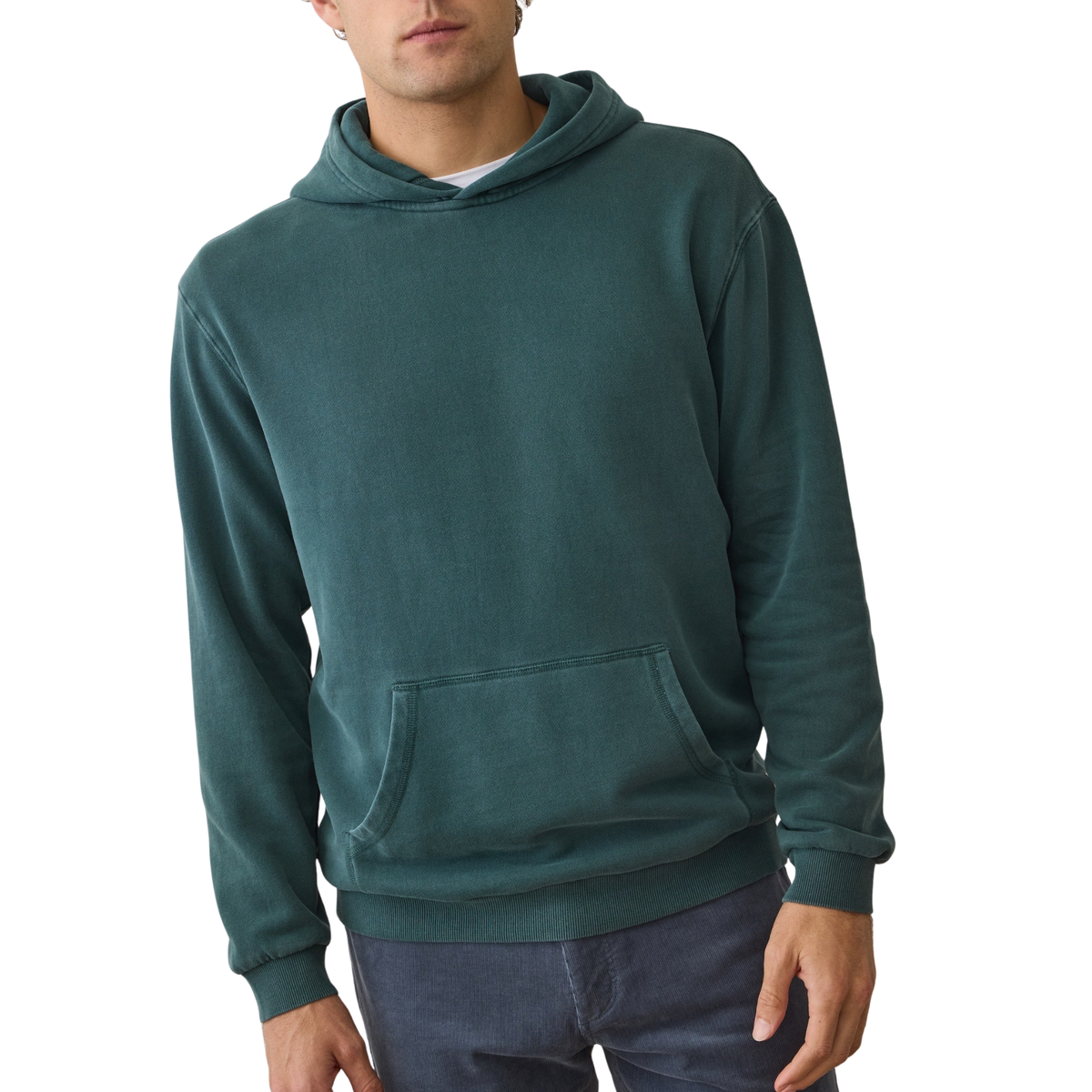 Marine Layer Mens Relaxed Cloud 9 Sueded Jersey Tee - Rain Forest