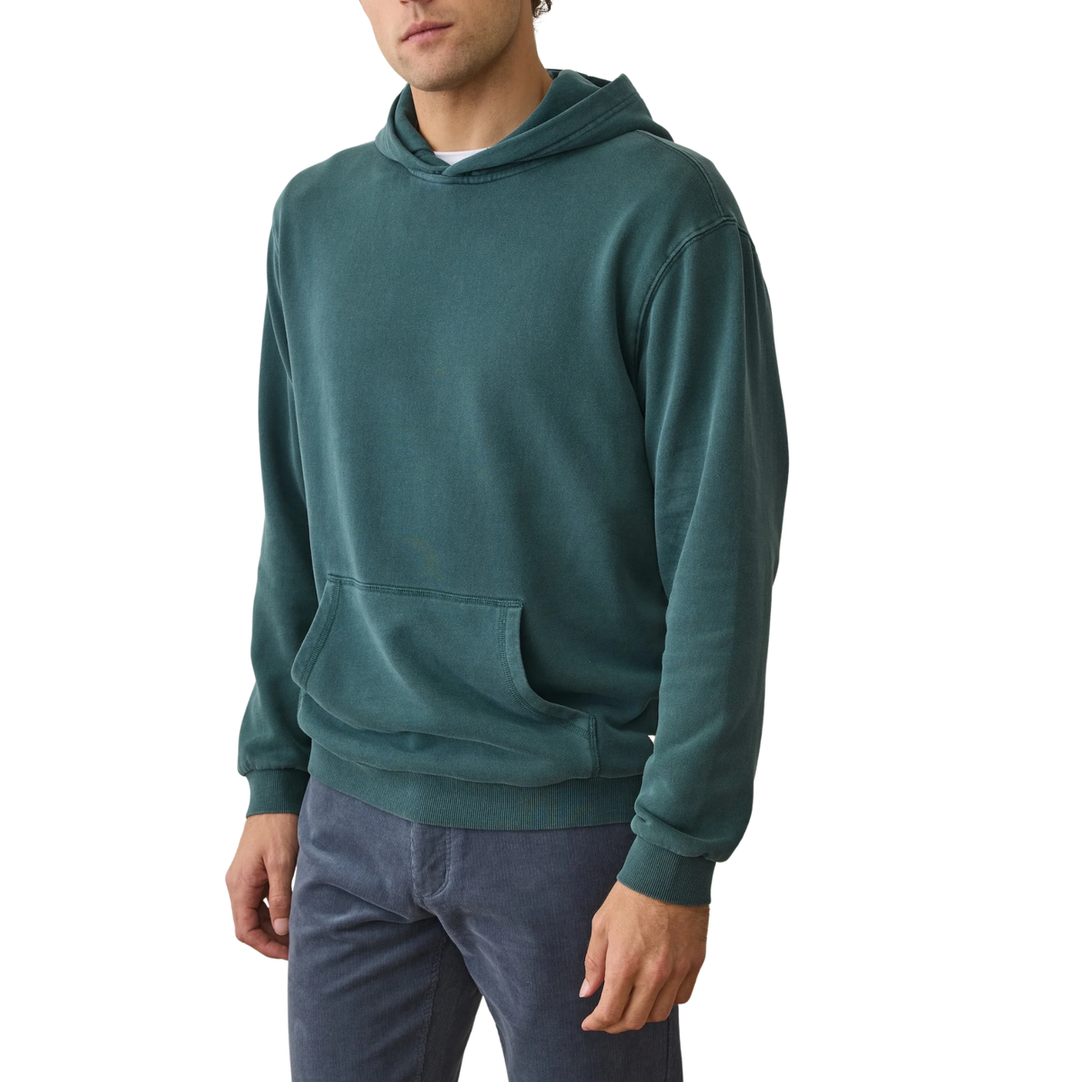 Marine Layer Mens Relaxed Cloud 9 Sueded Jersey Tee - Rain Forest