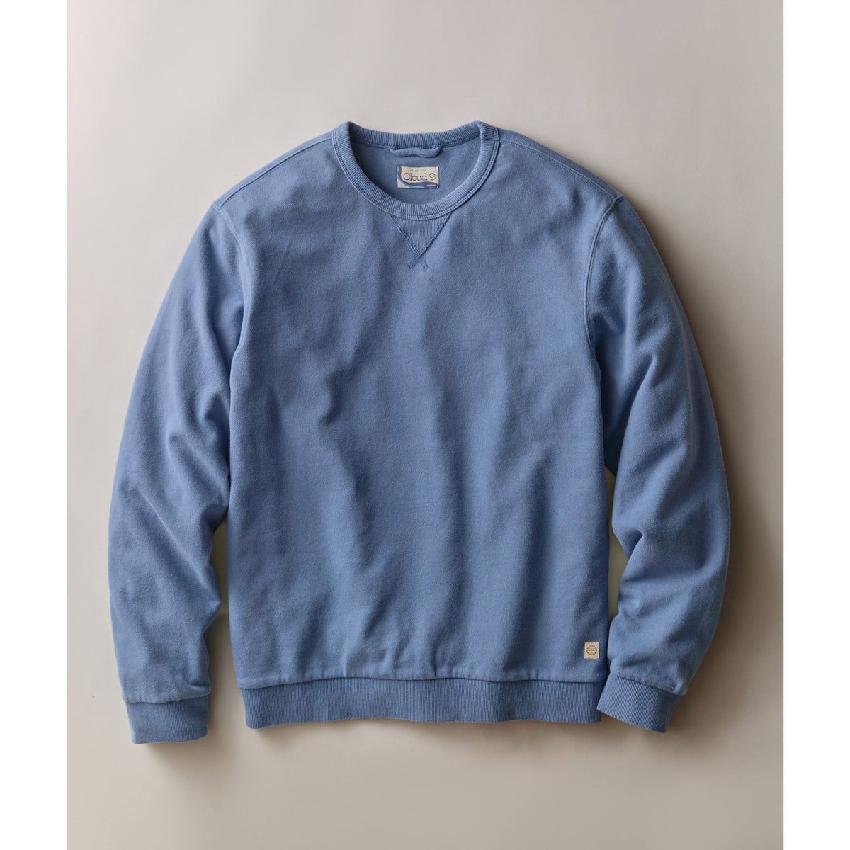 Marine Layer Mens Relaxed Cloud 9 Terry Crewneck in Copen Blue - Copen Blue