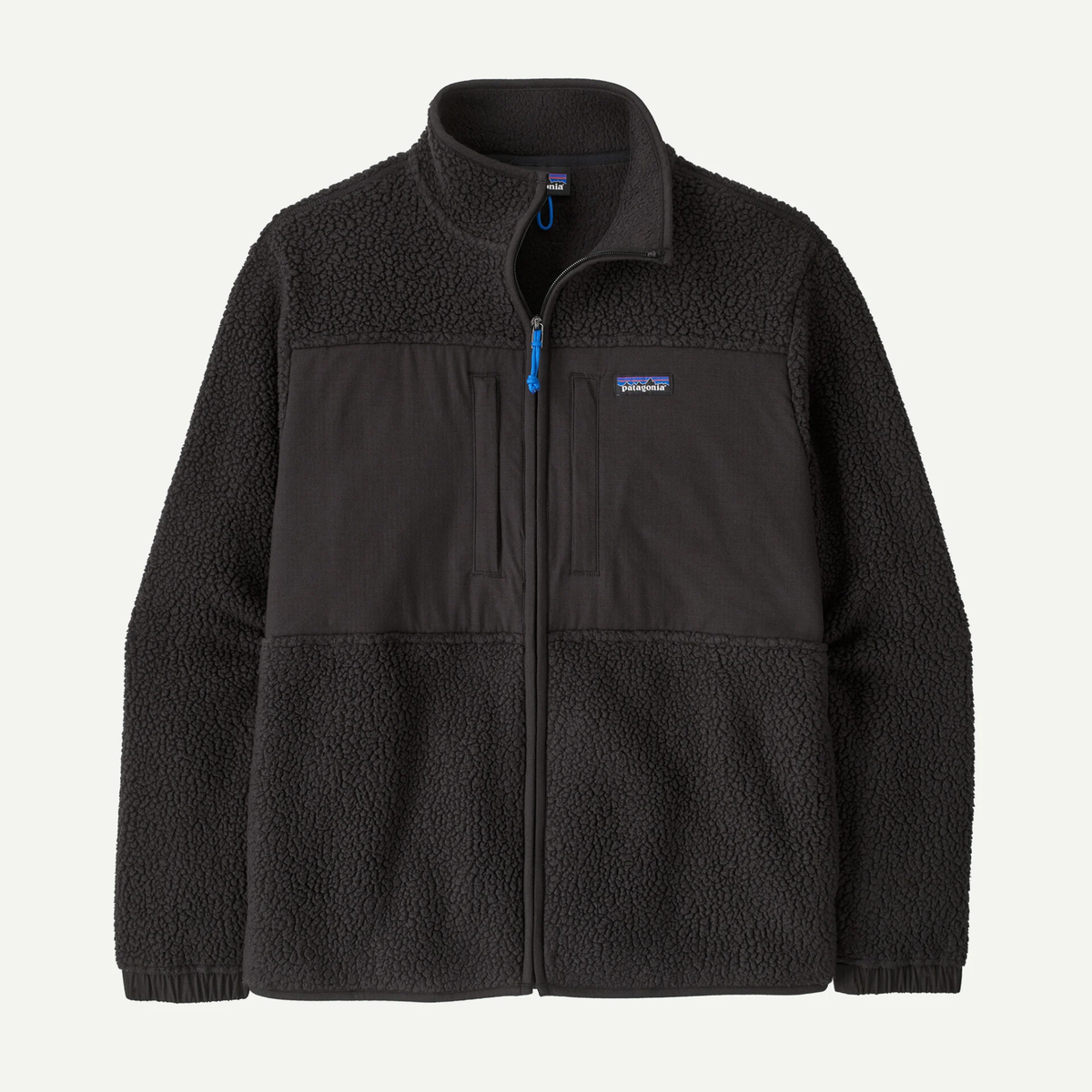Patagonia Mens Retro Pile Patch Jacket-Black