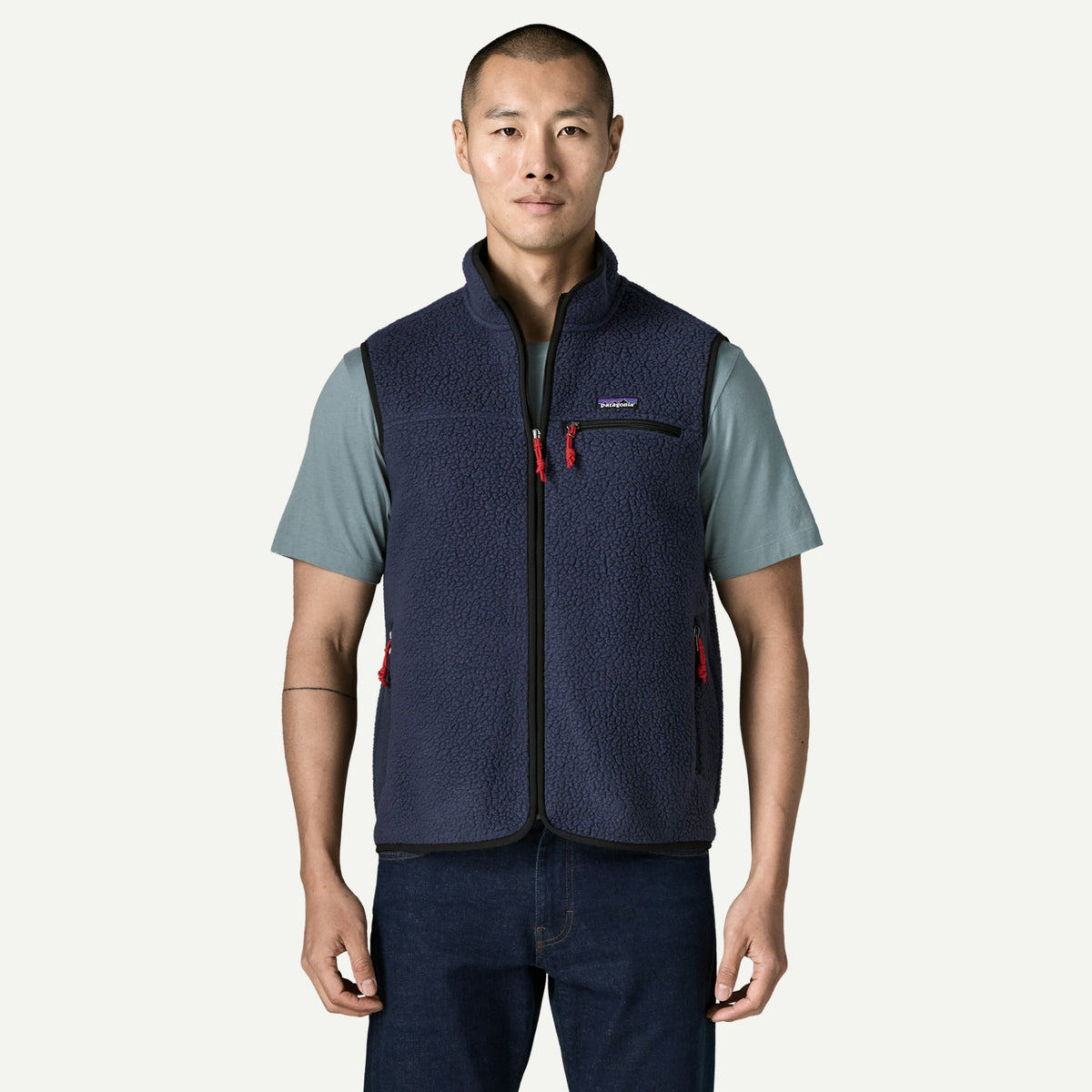 Patagonia Mens Retro Pile Vest F26-New Navy