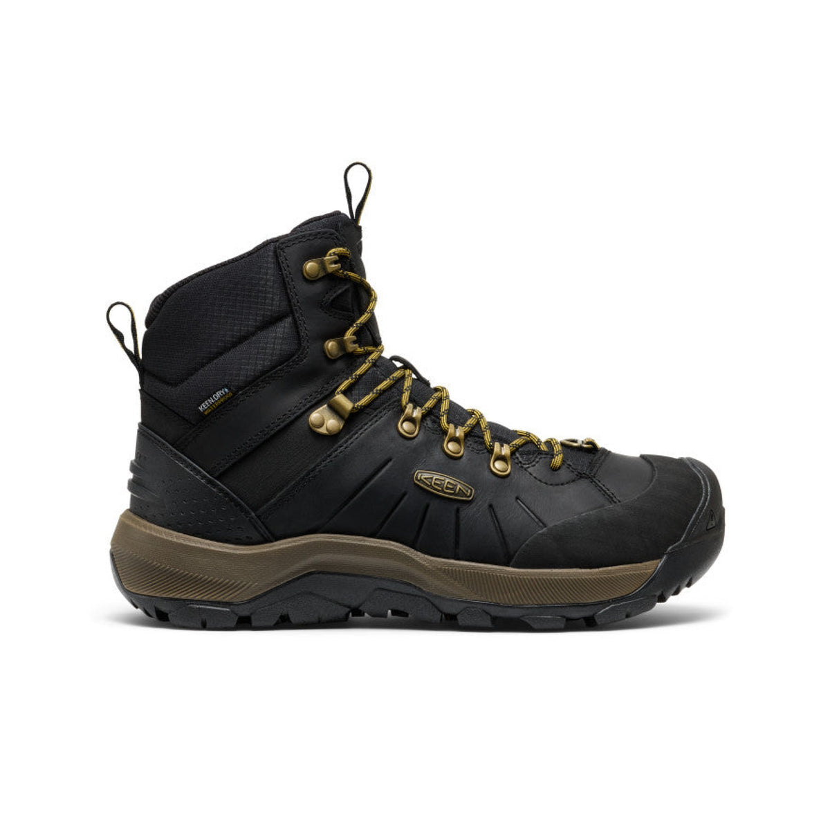 Keen Mens Revel IV Mid Polar Black/Lemon Curry