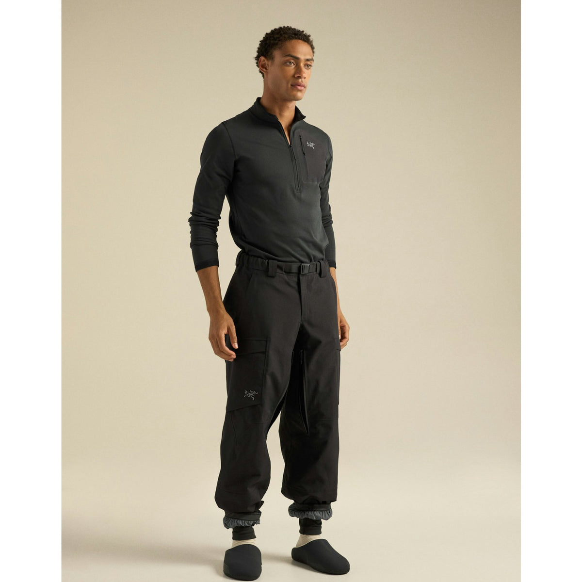 Arcteryx Mens Rho SV Zip Neck F26 - Black