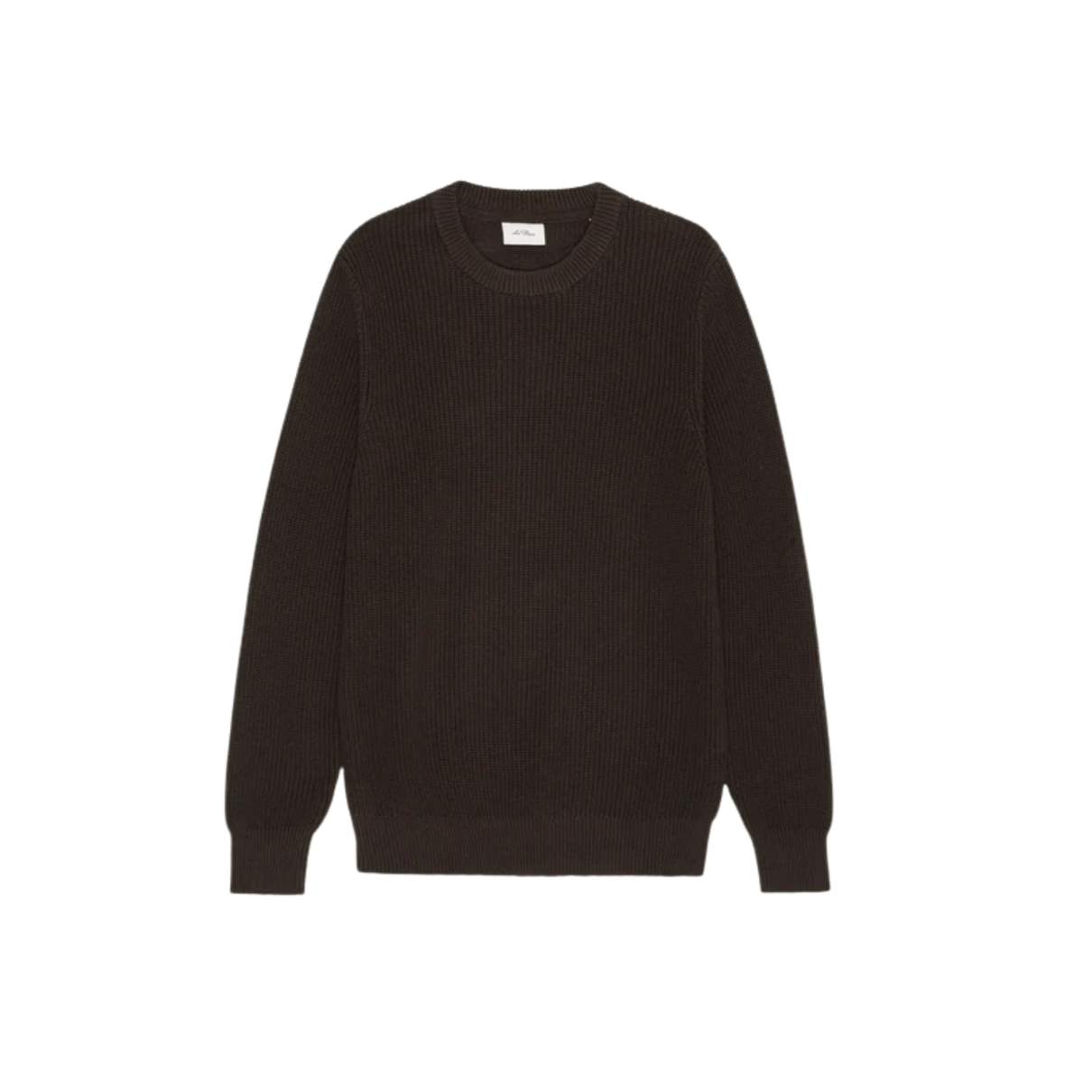 Les Deux Mens Rib Crewneck Knit-Mola Brown 
