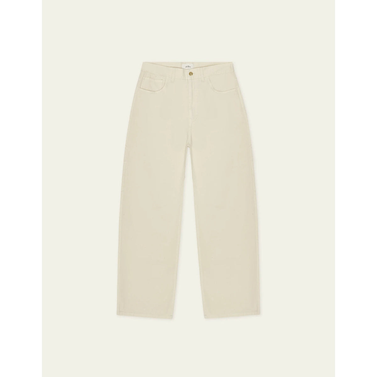 Les Deux Mens Roi Carpenter Herringbone Pants-Ivory