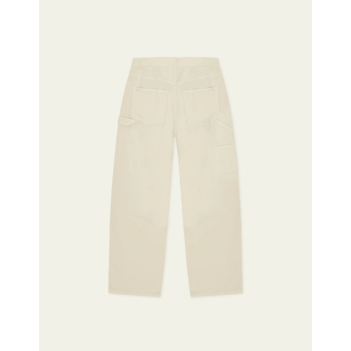 Les Deux Mens Roi Carpenter Herringbone Pants-Ivory