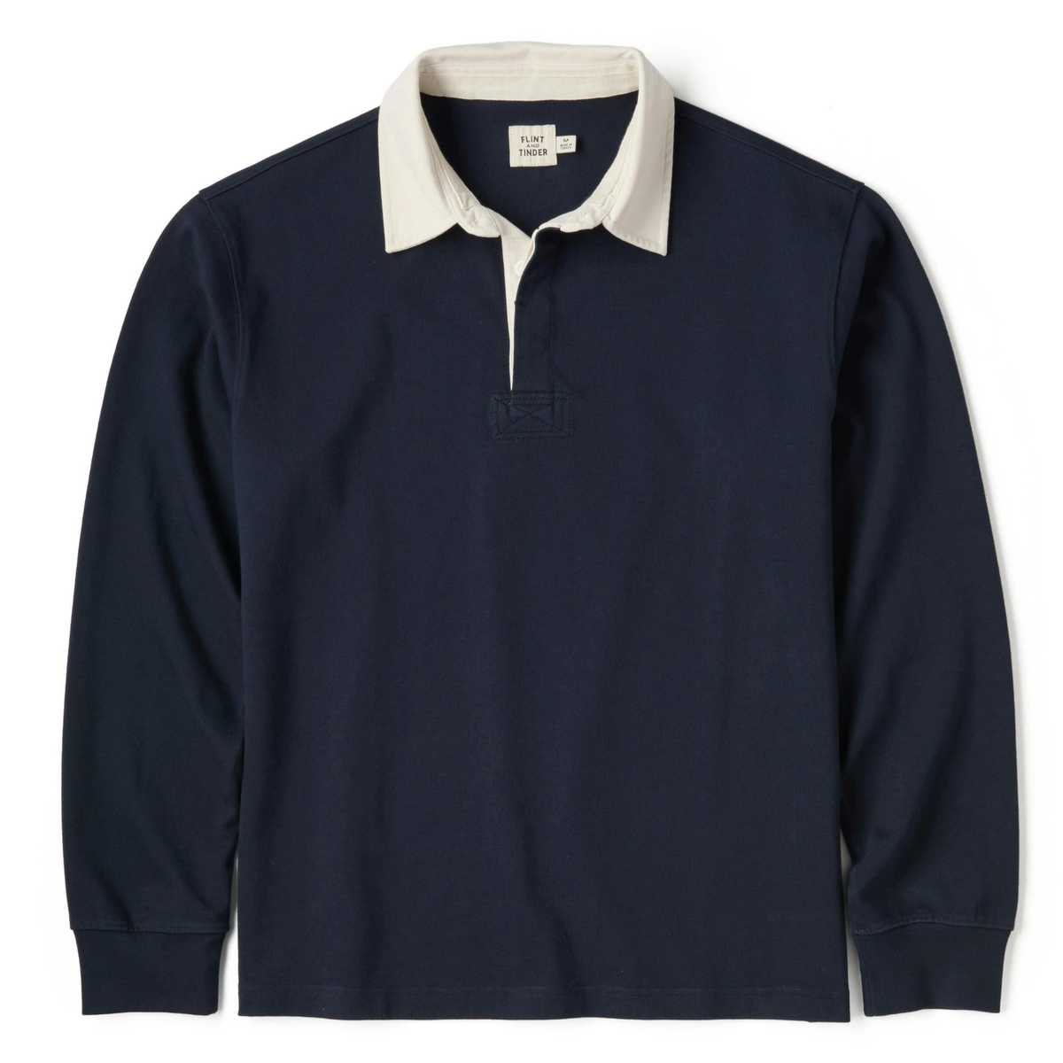 Flint and Tinder Mens Rugby Shirt-Navy